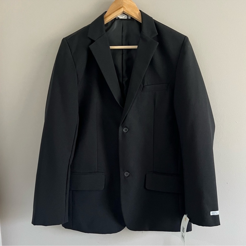 NWT Spring Notion size 18 boy’s suit jacket blazer black. Formal dress wedding - Picture 6 of 6
